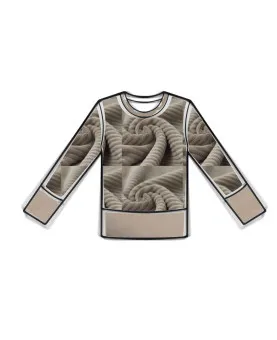 Sweat velours « Taupe»