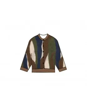 Gilet teddy "Zébré"